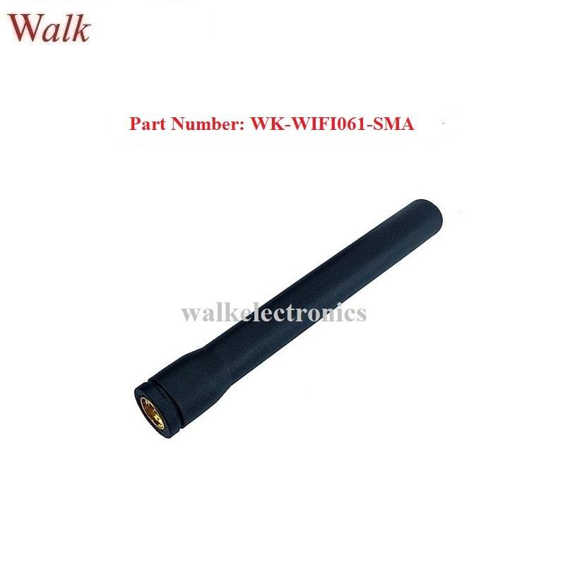 waterproof RP-SMA male 80mm size WiFi 2.4GHz rubber Antenna blue tooth antenna