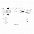 DB15 male to double HX42001 adapter cable D-SUB15 control cable