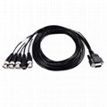 VGA DVI to RGBHV Component 4xBNC 4p S terminal Breakout Video Adapter Cable