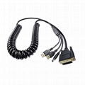 DB15 male to USB DC5.5 adapter cable