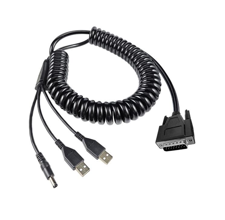 DB15 male to USB DC5.5 adapter cable electric extension cable 2