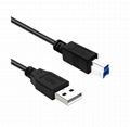 USB3.0 A to USB3.0 B printer cable high-speed square port data computer cable