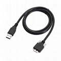 USB3.0 A male to micro B with screw extension adapter cable converter cable