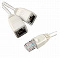 RJ45 splitter RJ45 male to double RJ45 female connector adapter 2