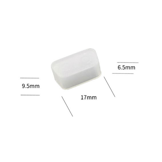 PE plastic VGA DB 9pin 15pin protect cover DB9 female rubber dust cap 2