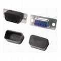 PE plastic VGA DB 9pin 15pin protect cover DB9 female rubber dust cap