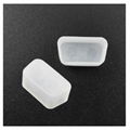 PE plastic VGA DB 9pin 15pin protect cover DB9 female rubber dust cap 3