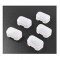 PE plastic VGA DB 9pin protector DB9 protect cover DB9 male rubber dust cap 3