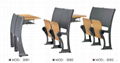 Student desks and chairs