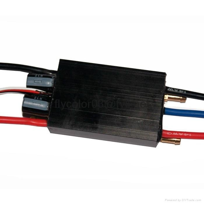 FLYCOLOR 70A 2-6S Lipo Water cooling Series brushless ESC for Boat Programmable  4