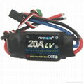 FLYCOLOR 20A 4S SBEC 5V/3A programable brushless ESC controller for RC aircraft  1