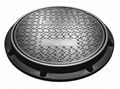 EN124 manhole cover with rubber seal 3