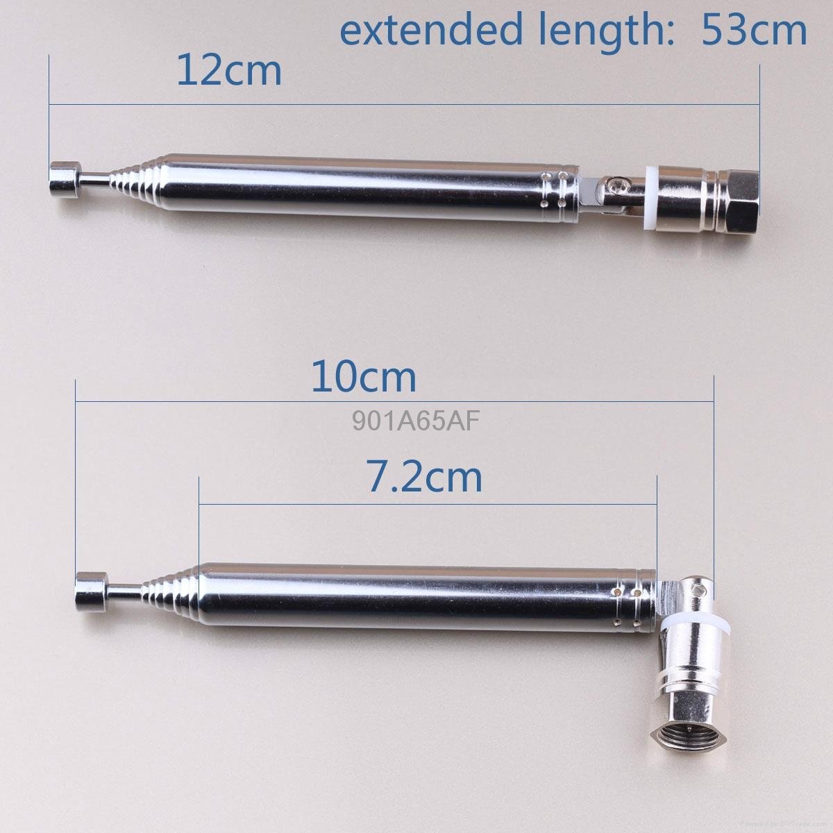 10 SECTION Telescopic Aerial Antenna F connector Diameter 10MM 5