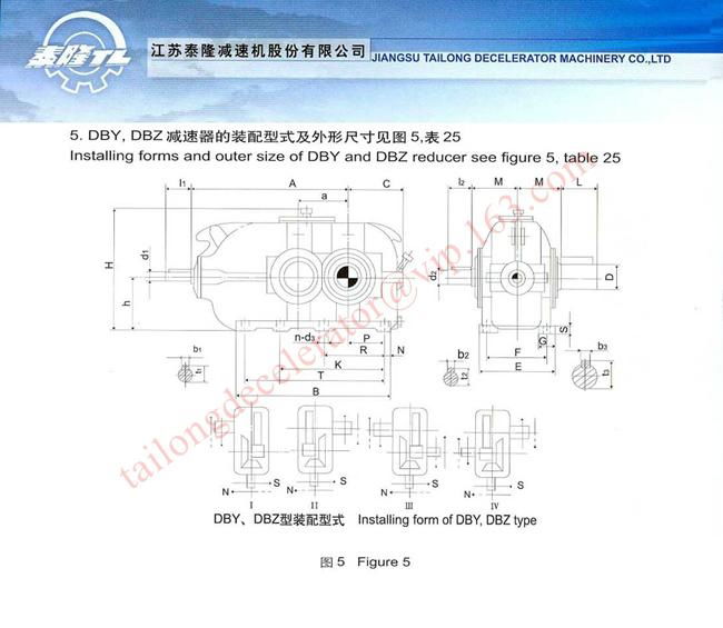 DBY DBYK  DBYF Cylindrical High Torque Gear Reducer 4