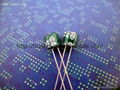 Short fat 5mm high aluminum electrolytic capacitor 1