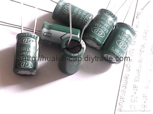 Long life and high temperature resistant electrolytic capacitor 5