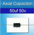 50uf 50v Axial Capacitors.13 m'm x 8mm