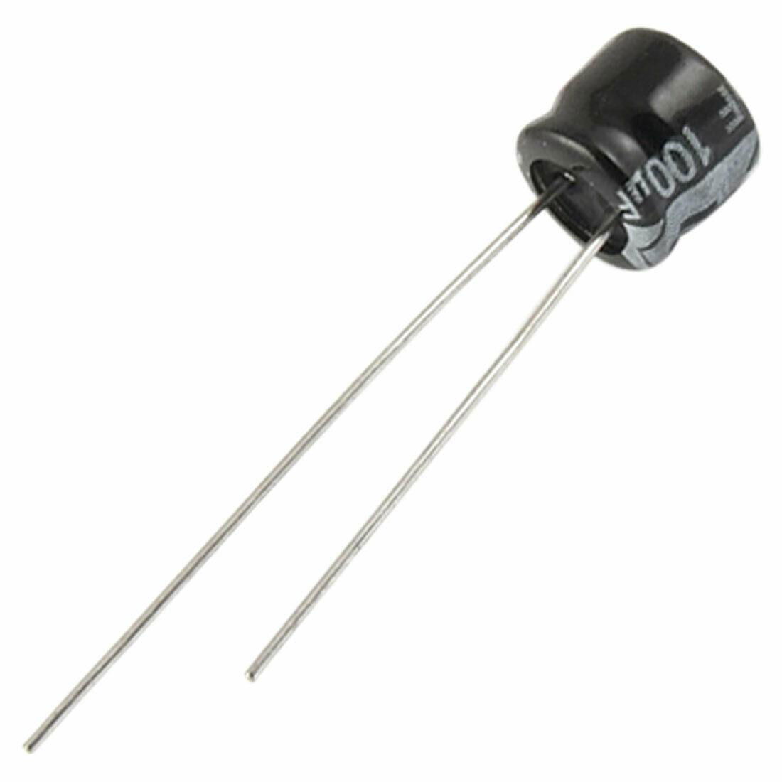 Short fat 5mm high aluminum electrolytic capacitor 5