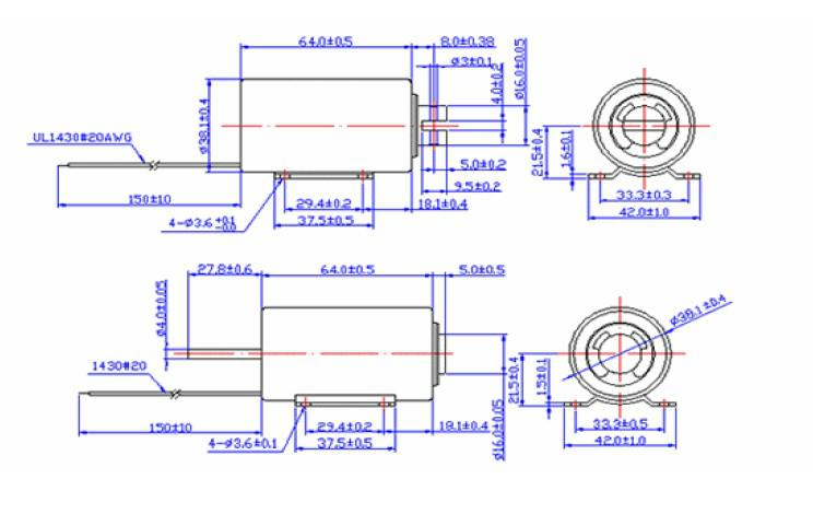 Tubular solenoids with high strengh force 12V/24V DC 3