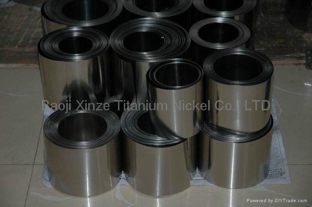 Titanium foil or titanium strip