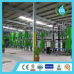 Rubber pyrolysis and refine plant