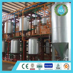 Waste oil pyrolysis and refine plant   