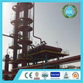 Tires pyrolysis and refine plant