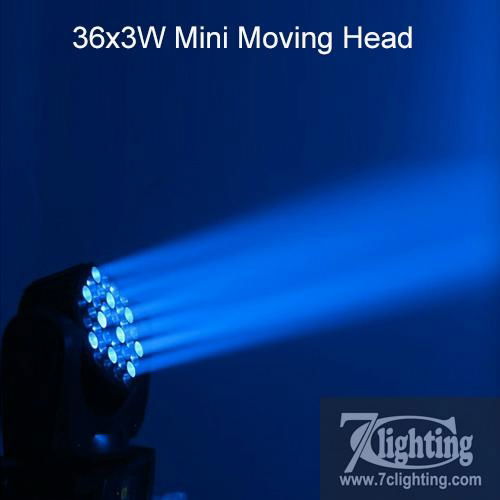 36x3W Moving Head Beam Light Mini Stage Light