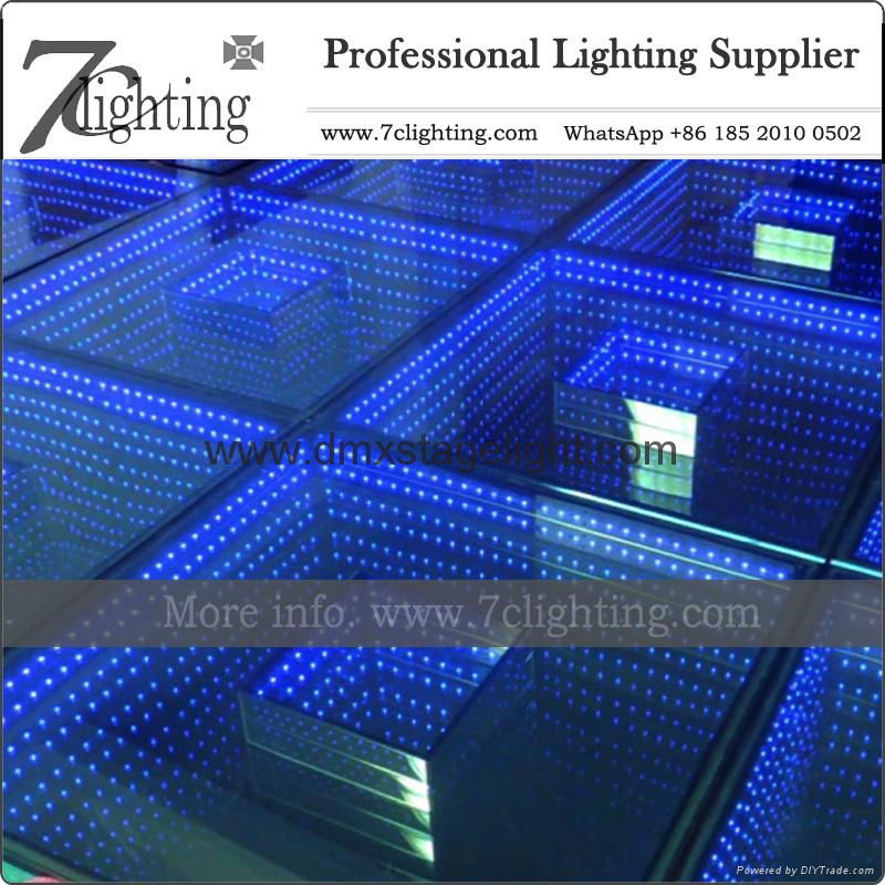 Mirror LED Dance Floor Colorful Stage Floor Lighting Event Service