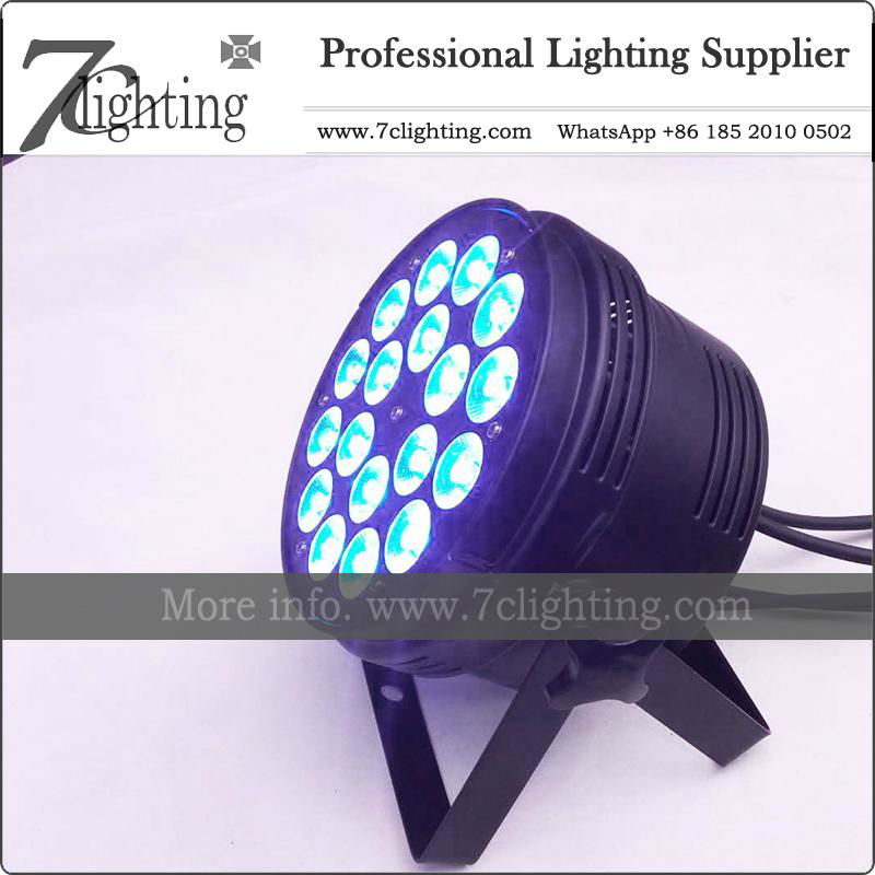 LED Wash Par 18x10W RGBW Spotlight DMX 2