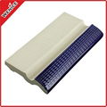 blue hand supporting tile pool ceramic