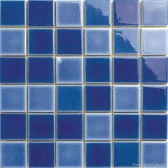 Baltic blue Mixed colors mesh backed mosaik 