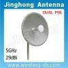 5.8GHz 29dBi  wlan and wifi parabolic dish antenna 