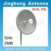 5.8GHz 29dBi  wlan and wifi parabolic dish antenna  1