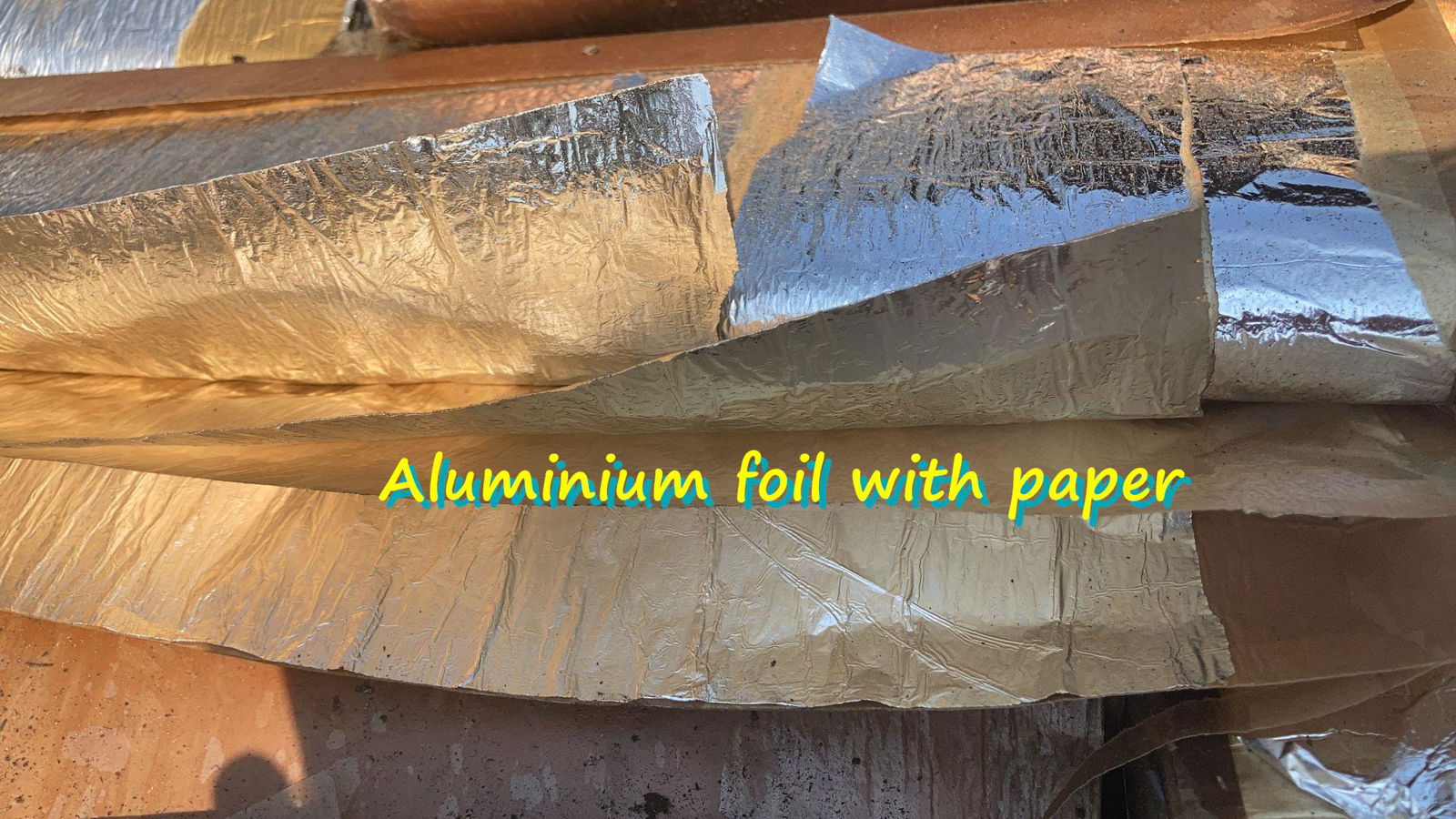 Aluminium foil with paper for sale