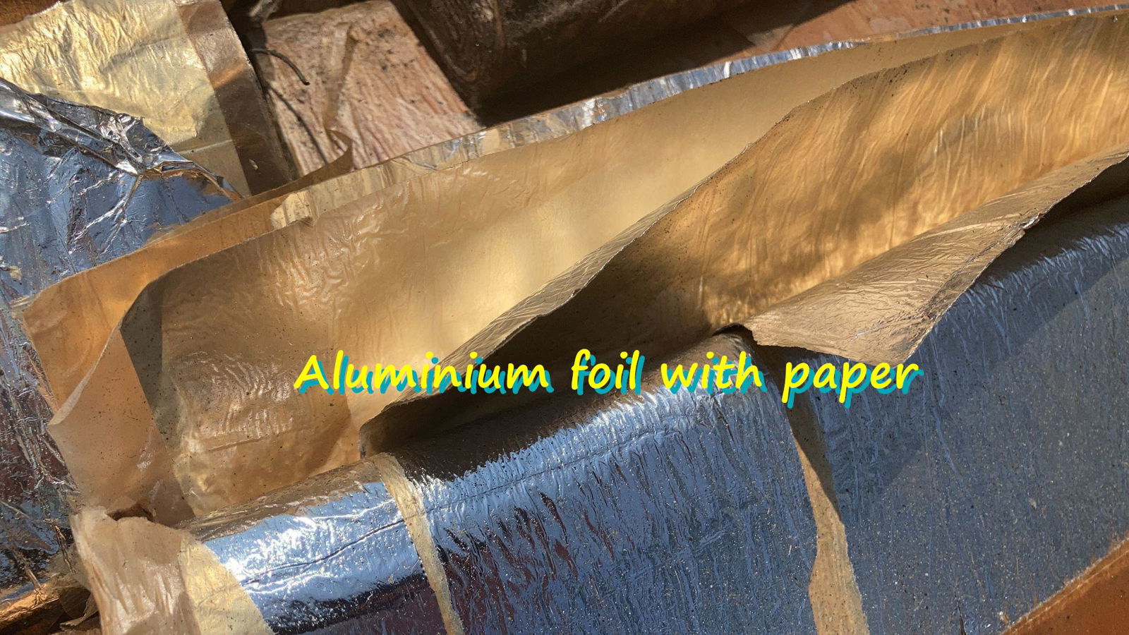 Aluminium foil with paper for sale 2