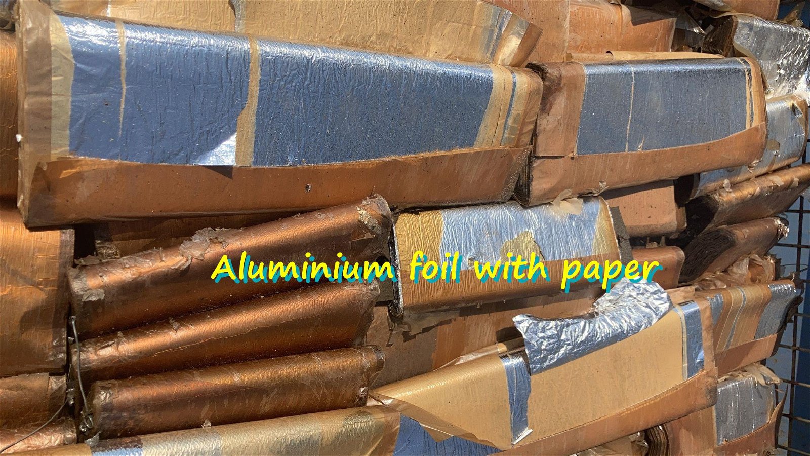 Aluminium foil with paper for sale 3