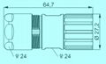 M23 信号连接器信号插头 2