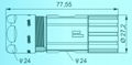 M23 動力連接器動力插頭 2