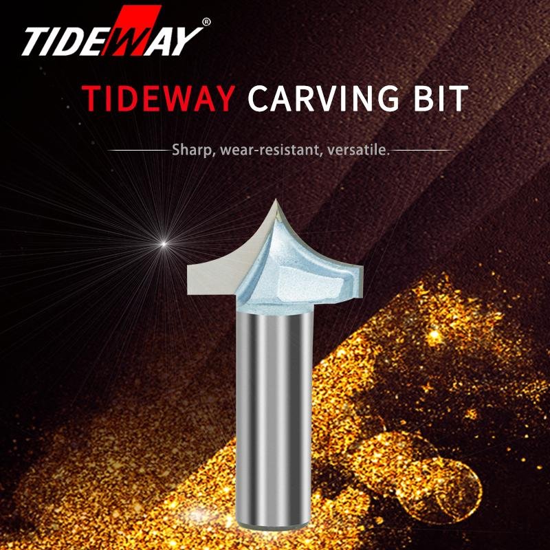 TIDEWAY TOOLS Carving Bit bottom cleaning router bit 3