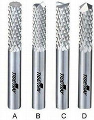 Rotary Burrs Micro - Grain Carbide End Mill For Cutting Cast Iron, Cast Steel