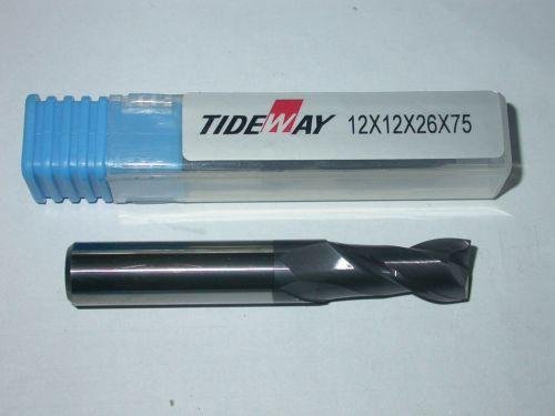 Micro - Grain Tct Carbide End Mill With Four Flutes Flat Nose, Short Shank, Coat