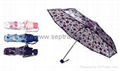 3 Fold Button Manual Poe Heat Transfer Printing umbrella 1