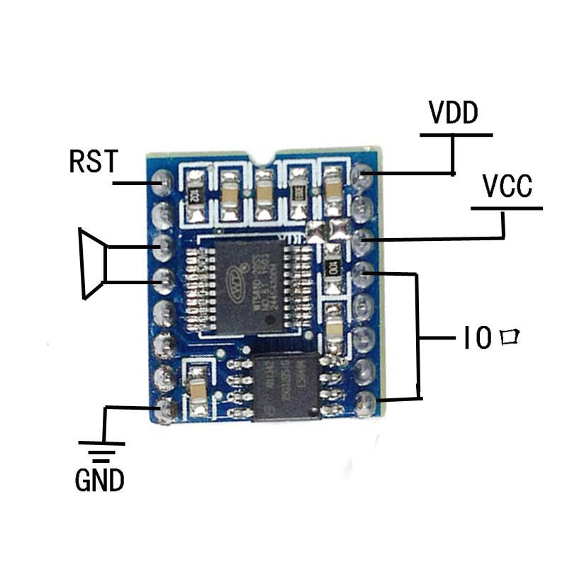 N588D语音IC九芯品牌完美替换WT588D语音模块 2