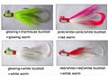 BUCKTAIL JIG. JIG HEAD WITH BUCKTAIL