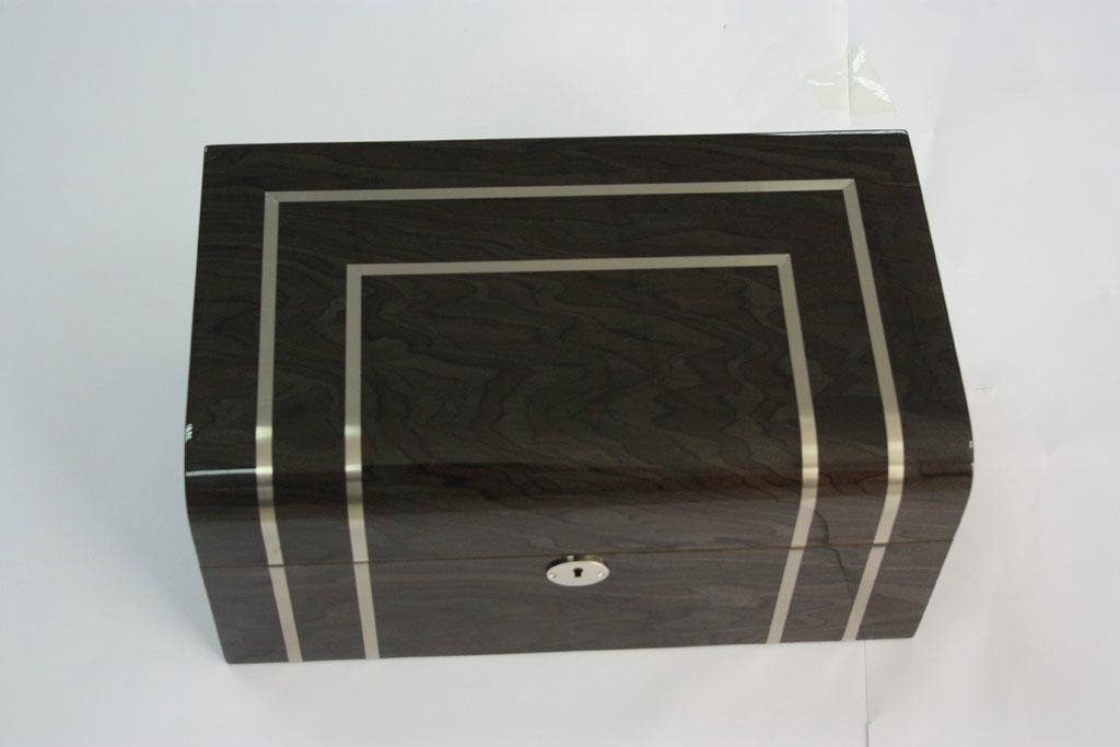 Piano paint cedar wood cigar box 4