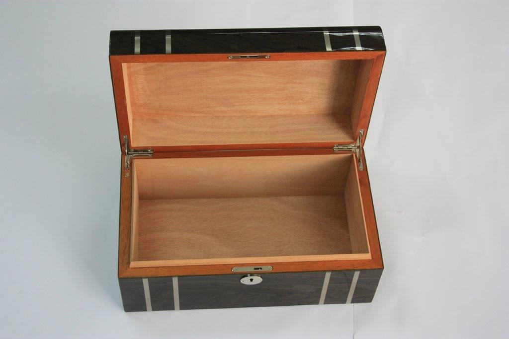 Piano paint cedar wood cigar box 5