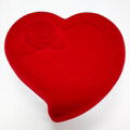 Heart-shaped Velvet Jewelry Box 1