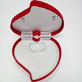 Heart-shaped Velvet Jewelry Box