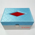 High grade wood leather paper drawing box